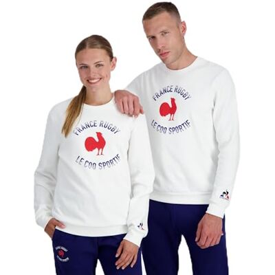 Le Coq Sportif Ffr Fanwear Crew Sweatshirt N°1 M New Optical uniseks-volwassene Trui Le Coq Sportif Ffr Fanwear Crew Sweatshirt N°1 M New Optical uniseks-volwassene Trui