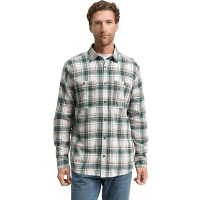 TOM TAILOR heren overhemd, 38515 Off White Multicolor Check, XL TOM TAILOR heren overhemd, 38515 Off White Multicolor Check, XL