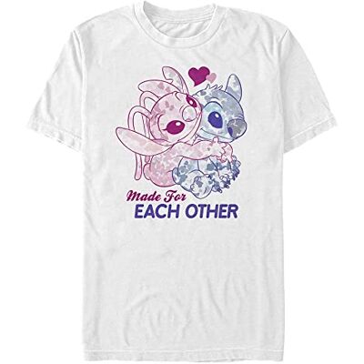 Disney Lilo & Stitch Stitch Angel Together Organic Short Sleeve T-shirt uniseks-volwassene T-Shirt Disney Lilo & Stitch Stitch Angel Together Organic Short Sleeve T-shirt uniseks-volwassene T-Shirt