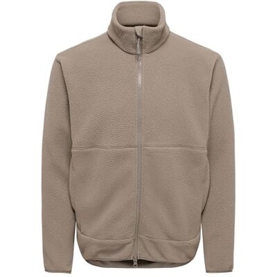 Only & Sons Heren Onsjason Fleece Jacket OTW Noos, Walnut, L Only & Sons Heren Onsjason Fleece Jacket OTW Noos, Walnut, L