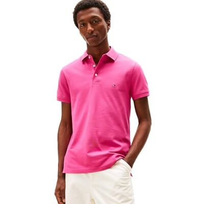 Tommy Hilfiger Short Sleeve Polo Shirts in Slim Fit With Stretch And Organic Pique Cotton heren Poloshirts met korte mouwen in smalle pasvorm met stretch en biologisch piqué-katoen Tommy Hilfiger Short Sleeve Polo Shirts in Slim Fit With Stretch And Organic Pique Cotton heren Poloshirts met korte mouwen in smalle pasvorm met stretch en biologisch piqué-katoen
