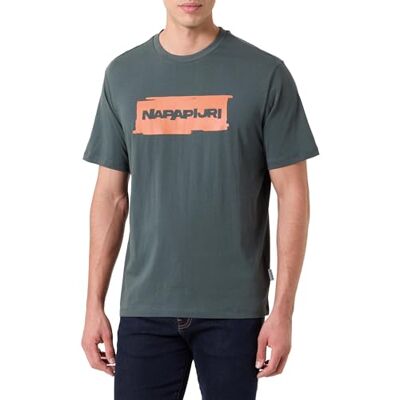 Napapijri Sine T-shirt Green Urban, Groen, S Napapijri Sine T-shirt Green Urban, Groen, S