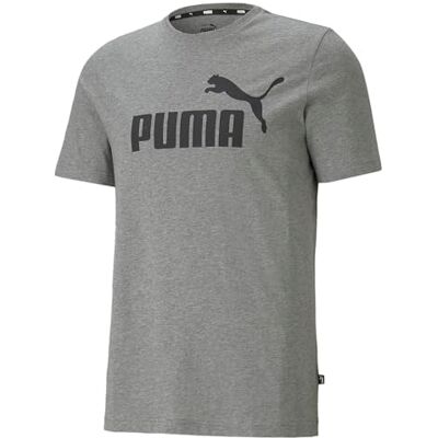 PUMA T-shirt heren Ess Logo Tee , Grijs , M PUMA T-shirt heren Ess Logo Tee , Grijs , M