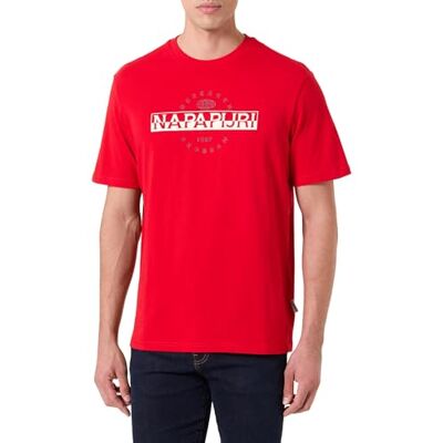 Napapijri Sander T-shirt rood, Rood, M Napapijri Sander T-shirt rood, Rood, M