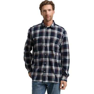 TOM TAILOR heren overhemd, 38516 Navy Multicolor Check, XXL TOM TAILOR heren overhemd, 38516 Navy Multicolor Check, XXL