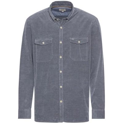 camel active Herenoverhemd met lange mouwen in regular fit van corduroy, denim, blauw, 3XL camel active Herenoverhemd met lange mouwen in regular fit van corduroy, denim, blauw, 3XL