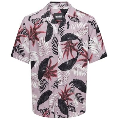 Only & Sons Heren Zomeroverhemd met Resortkraag Comfortabel Casual Shirt Duurzaam Only & Sons Heren Zomeroverhemd met Resortkraag Comfortabel Casual Shirt Duurzaam