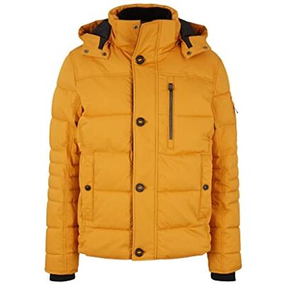 TOM TAILOR Mannen Buffer jas met afneembare capuchon 1032486, 10680 Flame Brown, XL TOM TAILOR Mannen Buffer jas met afneembare capuchon 1032486, 10680 Flame Brown, XL