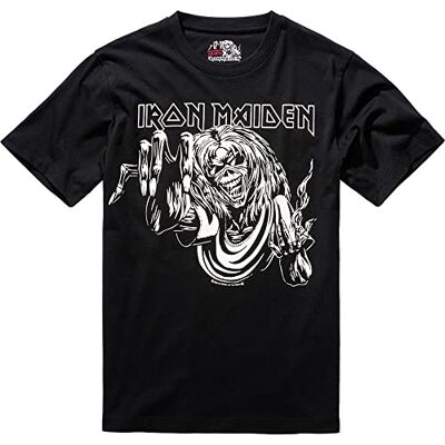 Brandit Heren Iron Maiden Eddy Glow T-shirt, zwart, XXL Brandit Heren Iron Maiden Eddy Glow T-shirt, zwart, XXL