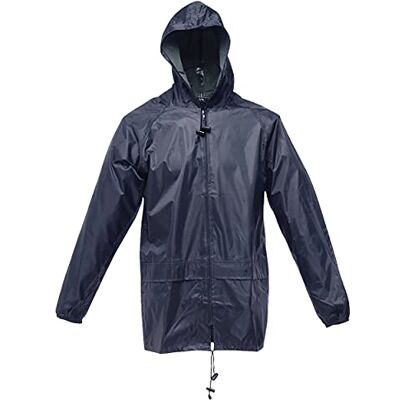 Regatta Heren Trw408 54090 effen denim jack met capuchon en lange mouwen, blauw (marine), XX-Large Regatta Heren Trw408 54090 effen denim jack met capuchon en lange mouwen, blauw (marine), XX-Large