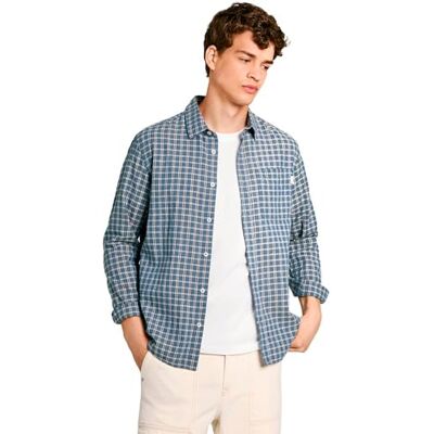 Pepe Jeans Heren Mikel Shirt, Blauw (Sea Blue), XS Pepe Jeans Heren Mikel Shirt, Blauw (Sea Blue), XS