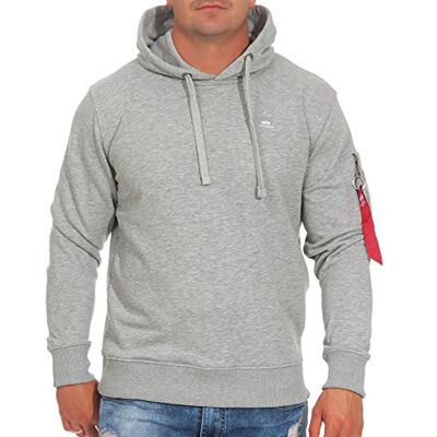 Alpha X-Fit Zip Hoody voor heren Grey Heather Alpha X-Fit Zip Hoody voor heren Grey Heather