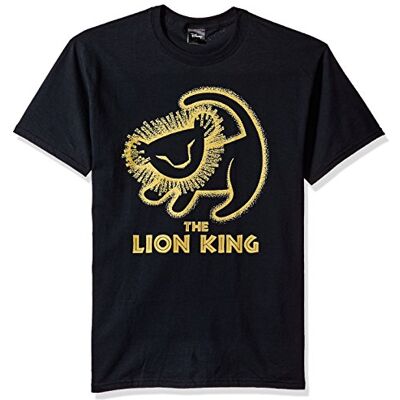 Disney Men's Lion King Painted Baby Simba Poster Graphic T-Shirt, Zwart, Small, zwart, S Disney Men's Lion King Painted Baby Simba Poster Graphic T-Shirt, Zwart, Small, zwart, S