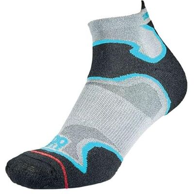1000 Mile Fusion Socklet Repreve Zilver/IJsvogel 1000 Mile Fusion Socklet Repreve Zilver/IJsvogel