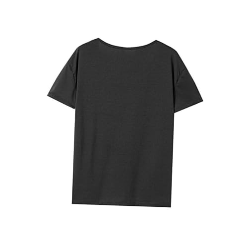 Amagogo T-shirt voor dames Basic T-shirt T-shirt met ronde hals voor sport, reizen, kamperen, vrouw, l