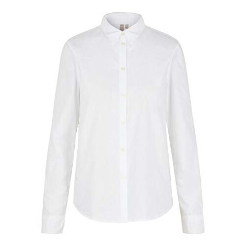 PIECES Vrouwelijk overhemd klassiek lange mouwen, wit (bright white), M