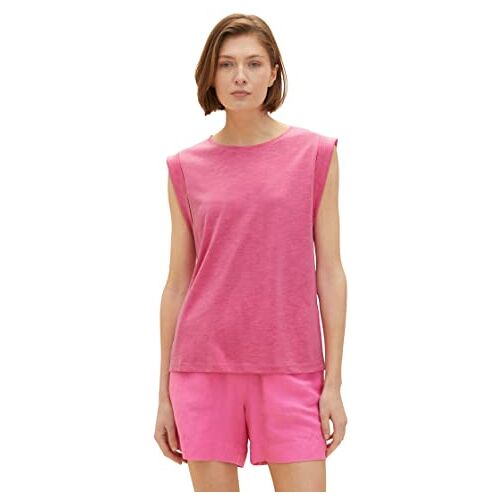 TOM TAILOR Dames 1036779 Top, 31647-Nouveau Pink, L, 31647 Nouveau Pink, L