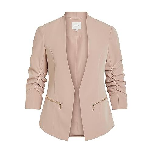 VILA Vijoy 3/4 Blazer Noos Blazer dames, Misty Rose, 40