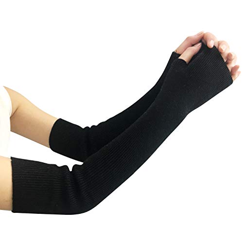 Amorar Dames winterhandschoenen gebreide armwarmers kasjmier armwarmers lange vingerloze polswarmers handwarmers armhuls