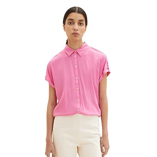 TOM TAILOR Dames 1037229 blouse, 31647-Nouveau Pink, 46, 31647 Nouveau Pink, 46