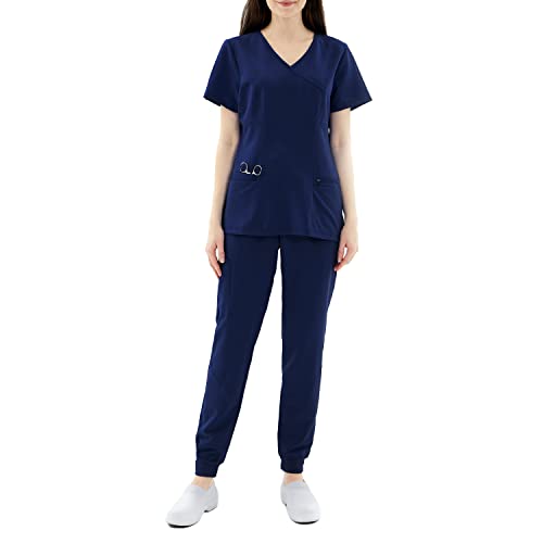 MISEMIYA Sanitair-uniformen voor dames, medische uniformen, medische uniformen, verpleegsters, casaade en broek, Ref. 0053, L, XL