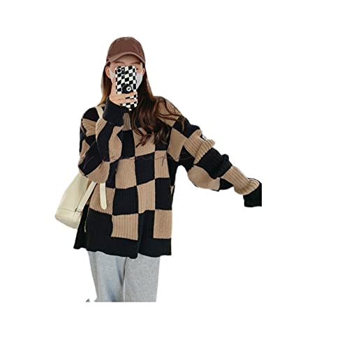 Hdbcbdj Damestruien Trui Dames Herfst Truien met lange mouwen Baggies Oversized truien (Size : 4XL)