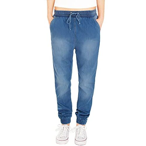 Fraternel Dames Jeans Broek relaxed loose fit Blauw L