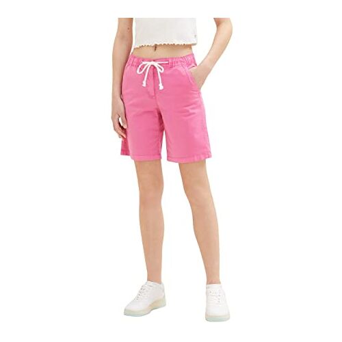 TOM TAILOR Dames 1036631 Bermuda Shorts, 31647-Nouveau Pink, 36, 31647 Nouveau Pink, 36