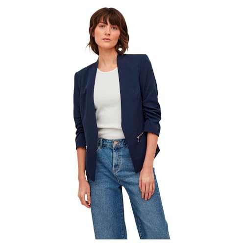 VILA Vijoy 3/4 Blazer Noos Blazer dames, navy blazer, 44