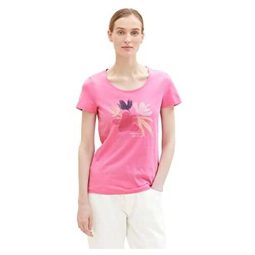 TOM TAILOR Dames 1038543 T-shirt, 31647-Nouveau Pink, XL, 31647 Nouveau Pink, XL