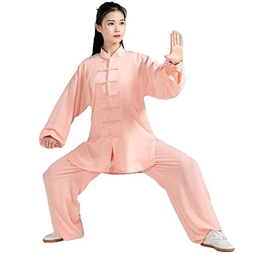 NSIBAN Tai Chi-kleding Dames, Heren Tai Chi-pakken Vechtsporten Kung Fu Uniform Qi Gong-kleding Chinese Wing Chun Kung Fu Taekwondo Trainingskleding Unisex Paars-X Groot