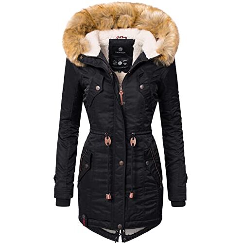 Navahoo La Viva winterjas voor dames, winterparka, XS 3XL, zwart, M