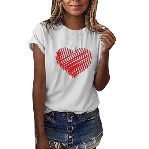 Generic Dames Casual T-shirts Tops Blouse Nieuwe Lange Mouw Shirts voor Vrouwen Vrouwen Korte Mouw Tops Blok T Shirt Ronde Hals Gestreepte Shirts Dikke Lange Mouw T-shirt Vrouwen, Wit, S