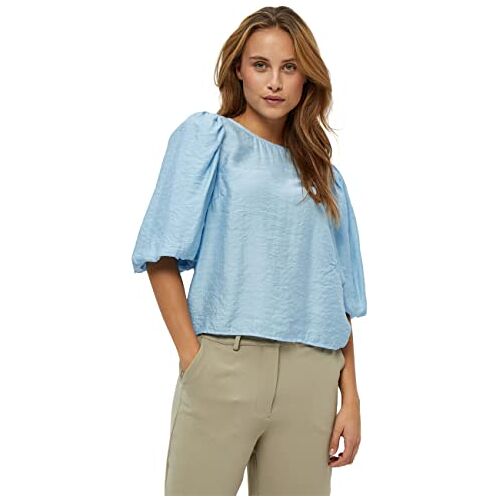 Minus Ayda Blouse   Blauwe Blouses voor Dames UK   Lente Dames Tops   Maat 14