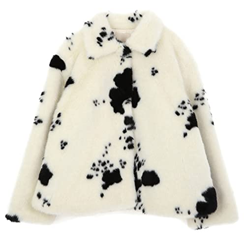 Qiribati Winterjas voor Vrouwen Warm Faux Fur Jacket Luxe Fuzzy Fleece Coat Parka Out -wear Jas Overjas