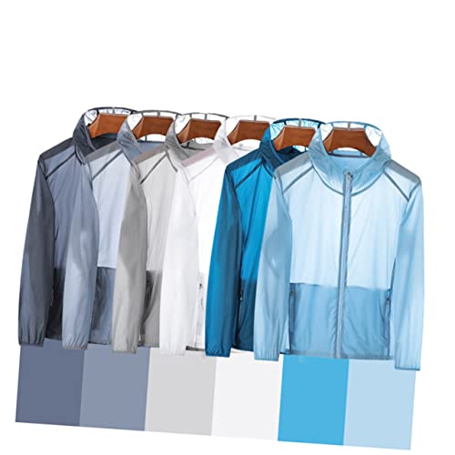 Yardwe Uv-beschermende Kleding Anti Uv Jas Strand Kleding Zonwerende Kleding Zonnebrand Kleding Ademend Vissen