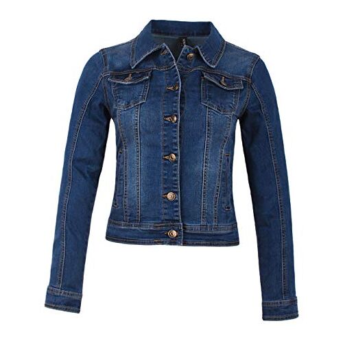 Fraternel Dames spijkerjasje denim jack met stretch Blauw XL / 42