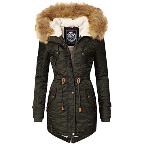 Navahoo La Viva winterjas voor dames, winterparka, XS 3XL, groen, M