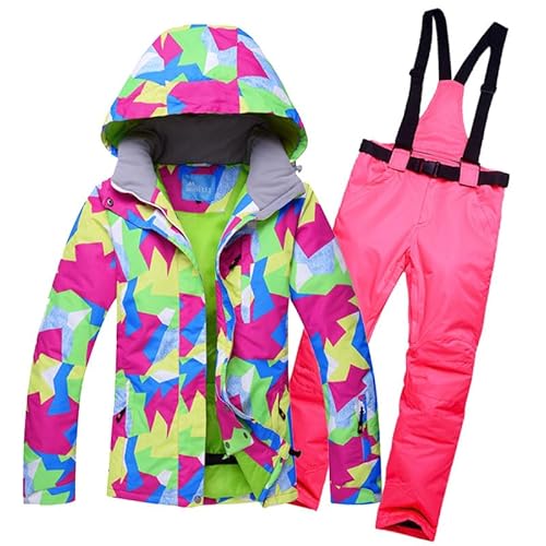 ELTOX Skipak, sneeuwpakken, winterskipak voor dames, winddicht, waterdicht, skiën en warm en ademend, outdoorjas + broek