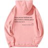 Cemssitu Dear Person Behind Me Hoodie, Dear Person Behind Me Sweatshirt for Women, Dear Person Behind Me Hoodie You Are Enough (S,Pink)