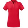 Russell Athletic Russell poloshirt, korte mouwen, voor dames (M) (rood)