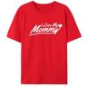 BAFlo Moeder T-shirt voor I Love My Mommy, Rood, 5XL