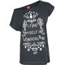 Alice im Wunderland Alice in Wonderland I Find Myself In Wonderland T-shirt grijs gemêleerd 4XL