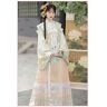 OZMDXKJ Chinese Hanfu-Jurk voor Dames, Losse Jurk Oude Traditionele Kleding Traditionele Flowy Hanfu, M=160-165cm,Green