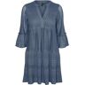 Vero Moda Dames VMHONEY LACE 3/4 V-hals Tunic WVN Top, China Blue, XS, China blue, XS