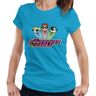 All+Every Alll+Every Powerpuff Meisjes Klassiek Logo Dames T-shirt, Saffier, XL