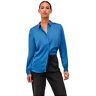 VILA L/S-shirt met diverse satijnen dames/SU-Noos blouse, federaal blauw, 34, federaal blauw, 34