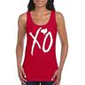 TRVPPY Dames Tank Top Model XO The Weeknd, Gr. S-XXL, wit-rood, S