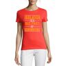 Atspauda Isolatie is een groot deel van songwriting slogan ronde hals katoen dames T-shirt rood, Rood, XXL