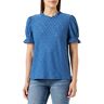 VILA Vikawa S/S Flounce Top/SU NOOS, Federal Blue, XS